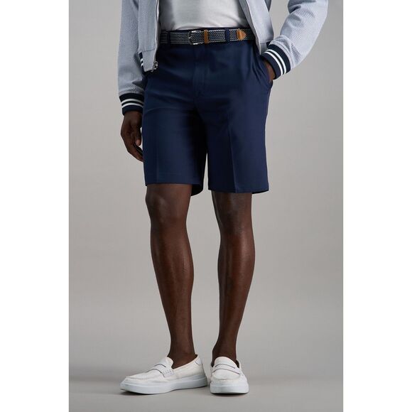NEW Mens Sz 40 Blue Flex Waist Moisture Wicking No Iron Shorts HAGGAR COOL 18 - Picture 1 of 5